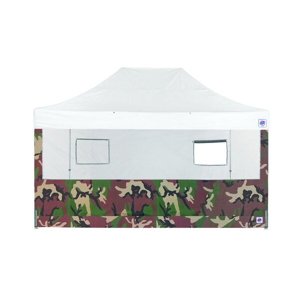 E-Z Up TAA Compliant Food Booth Sidewall, 15' W x 15' H, Woodland Camo SW3FB15FXTWC - main